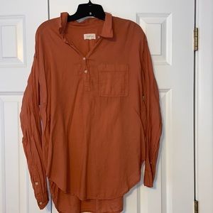 Lou and Grey Tunic Length Collared Blouse